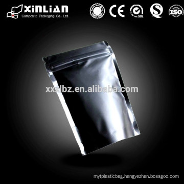 food grade plastic empty aluminum foil sachet with zipper